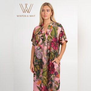 Winton & Wait Floral Kimono Dress